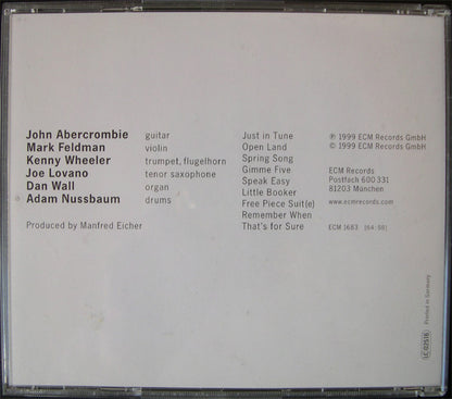 John Abercrombie : Open Land (CD, Album, RE)