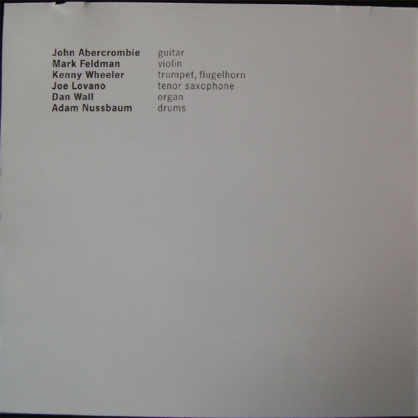 John Abercrombie : Open Land (CD, Album, RE)