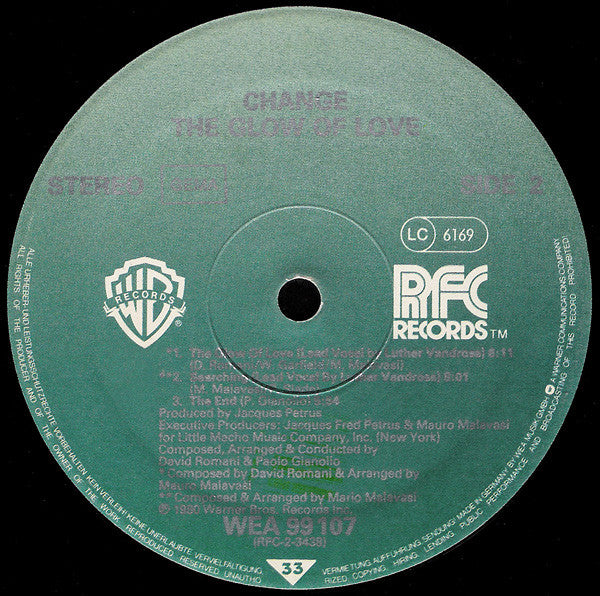 Change : The Glow Of Love (LP, Album)