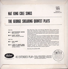 Nat King Cole / George Shearing : Nat King Cole Sings / George Shearing Plays (7", EP, Mono)