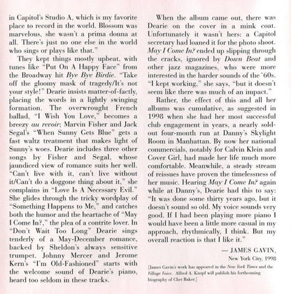 Blossom Dearie : May I Come In? (CD, Album, RE)