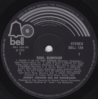 Johnny Johnson And The Bandwagon : Soul Survivor (LP, Album)