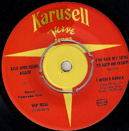 Ella Fitzgerald And Louis Armstrong : Ella And Louis Again Volym 1 (7", EP)