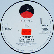 Starpoint : It's All Yours (12", Single)