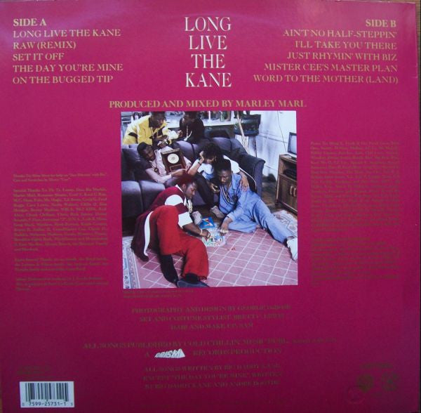 Big Daddy Kane : Long Live The Kane (LP, Album)