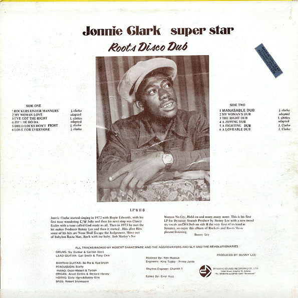Jonnie Clark* : Super Star Roots Disco Dub (LP)
