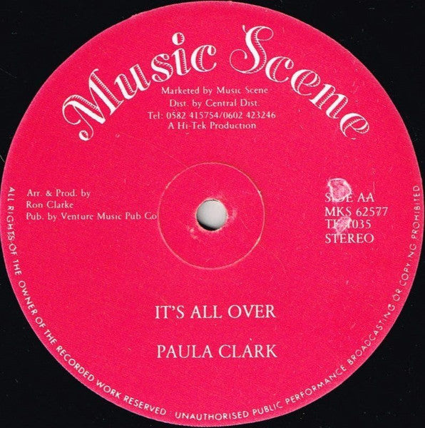 Paula Clarke : Tell Me Why / It's All Over (12")