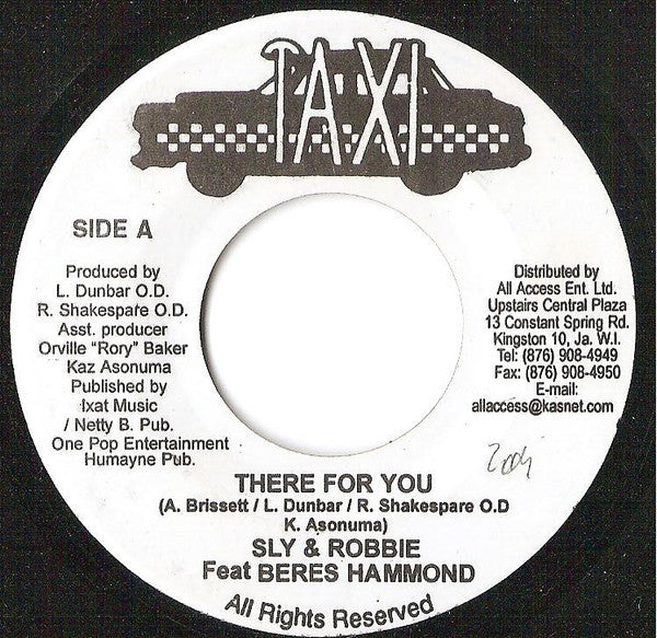 Sly & Robbie Feat. Beres Hammond : There For You (7")