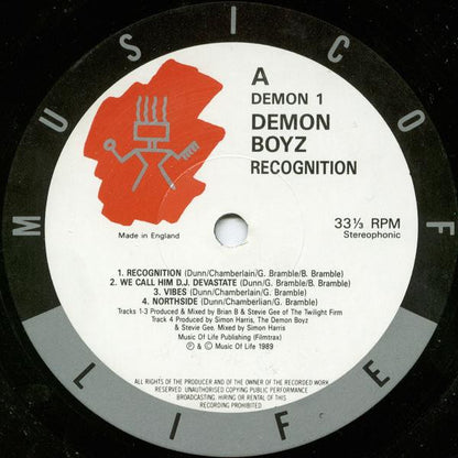Demon Boyz : Recognition (LP, Album)