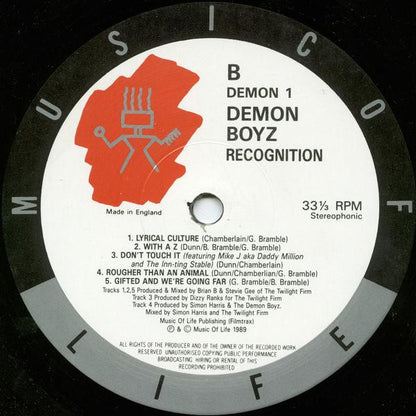 Demon Boyz : Recognition (LP, Album)