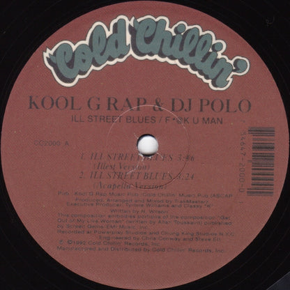 Kool G Rap & DJ Polo* : Ill Street Blues / F*@K U Man (12", RE)