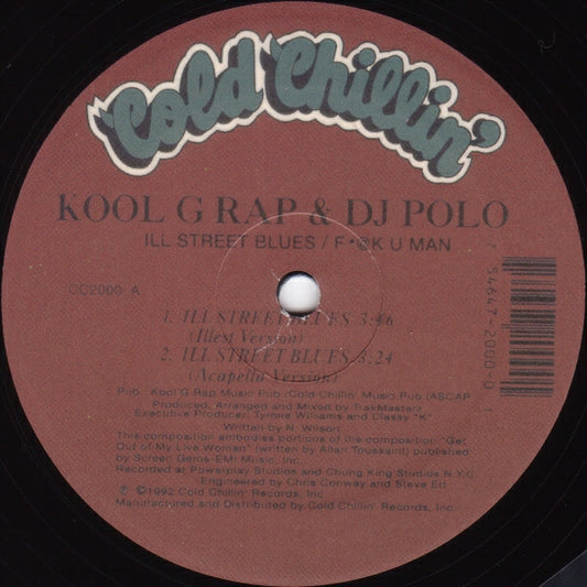 Kool G Rap & DJ Polo* : Ill Street Blues / F*@K U Man (12", RE)