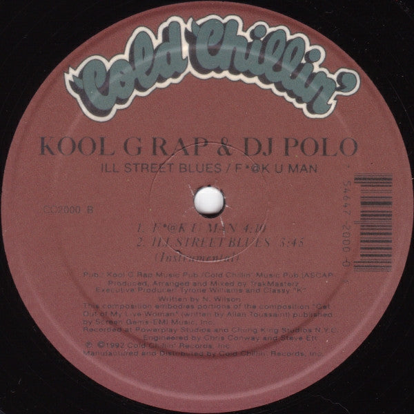 Kool G Rap & DJ Polo* : Ill Street Blues / F*@K U Man (12", RE)