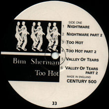 Bim Sherman : Too Hot (LP, Album)