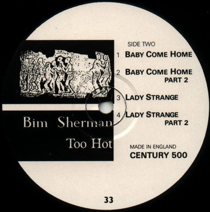 Bim Sherman : Too Hot (LP, Album)