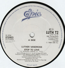 Luther Vandross : Stop To Love (12")