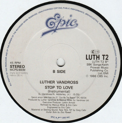Luther Vandross : Stop To Love (12")