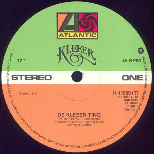 Kleeer : De Kleeer Ting / Running Back To You (12")