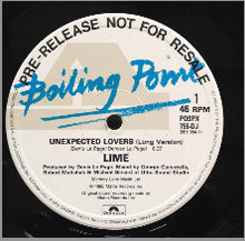 Lime (2) : Unexpected Lovers (12", Promo)