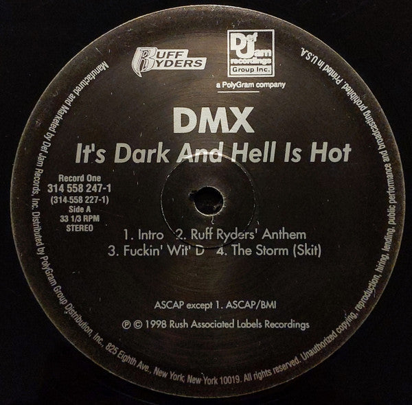 DMX : It's Dark And Hell Is Hot (2xLP, Album)
