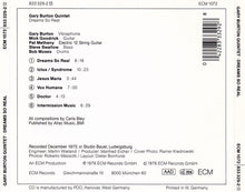 Gary Burton Quintet : Dreams So Real (CD, Album, RE, RP)