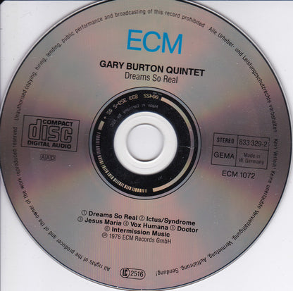 Gary Burton Quintet : Dreams So Real (CD, Album, RE, RP)