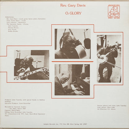 Rev. Gary Davis : O, Glory (LP, Album)