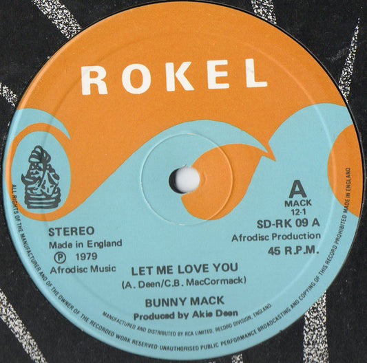 Bunny Mack : Let Me Love You (12", RE)