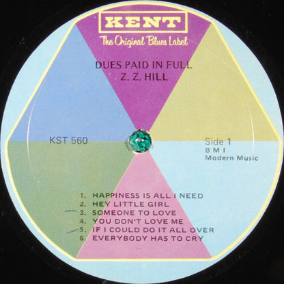 Z.Z. Hill : Greatest Hits - Dues Paid In Full (LP, Comp)