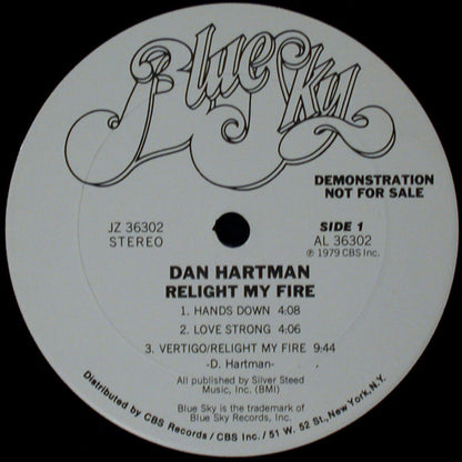Dan Hartman : Relight My Fire (LP, Album, Promo)