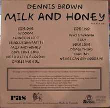 Dennis Brown : Milk And Honey (LP, Album)