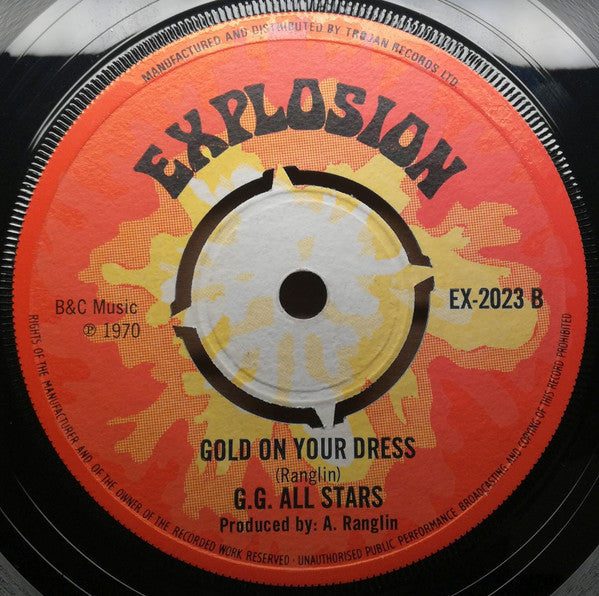 G.G. All Stars* / The Slickers : Man From Carolina / Gold On Your Dress (7", Single, Red)