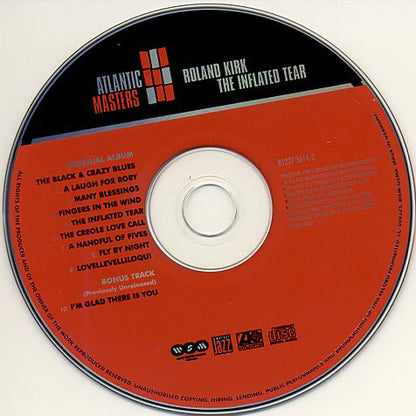 Roland Kirk : The Inflated Tear (CD, Album, RE, RM, Dig)