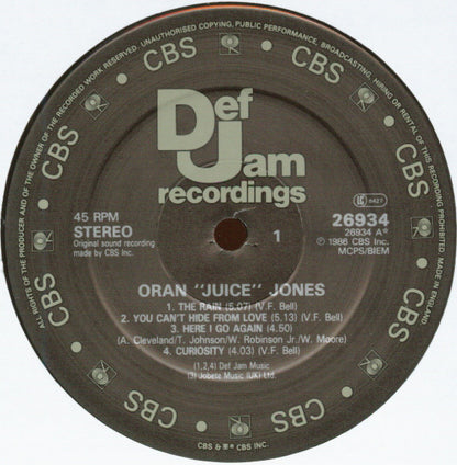 Oran 'Juice' Jones : Juice (LP, Album)
