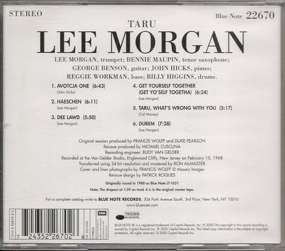 Lee Morgan : Taru (CD, Album, Ltd, RE, RM)