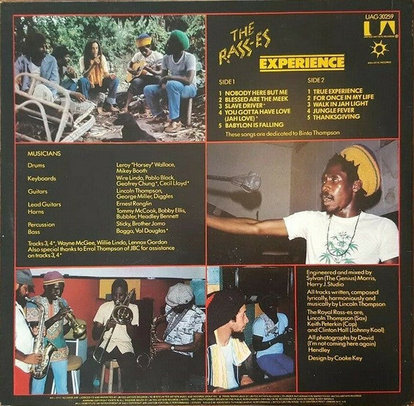 The Royal Rasses : Experience (LP, Album)