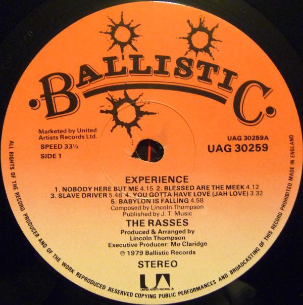 The Royal Rasses : Experience (LP, Album)
