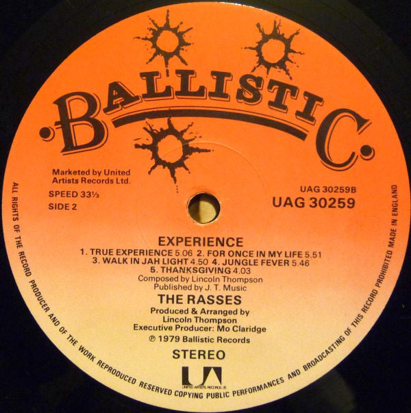 The Royal Rasses : Experience (LP, Album)