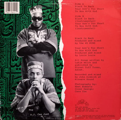 Lakim Shabazz : Black Is Back / Your Arm's Too Short To Box With God (12")