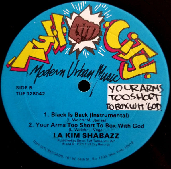 Lakim Shabazz : Black Is Back / Your Arm's Too Short To Box With God (12")