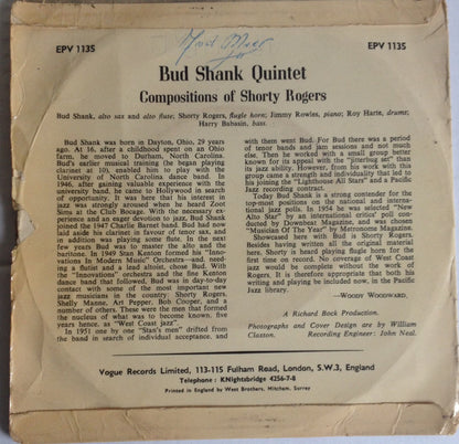 Bud Shank, Shorty Rogers : Lotus Bud (7", EP)