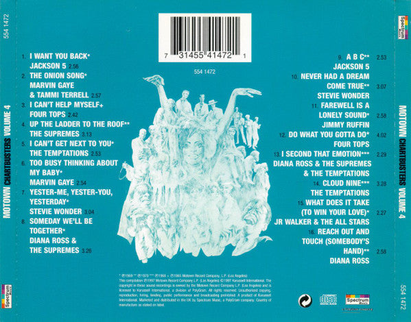 Various : Motown Chartbusters Vol. 4 (CD, Comp, RE)