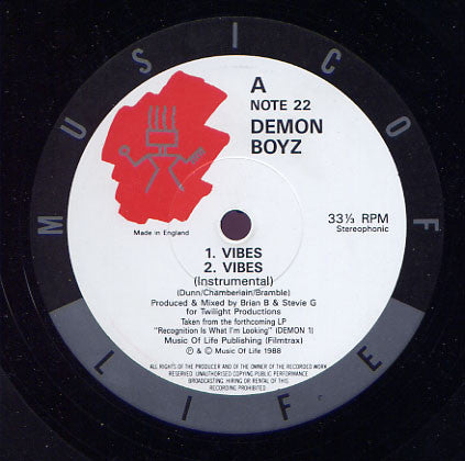 Demon Boyz : Vibes (12")