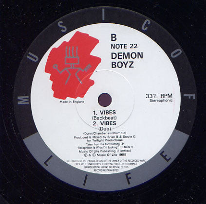 Demon Boyz : Vibes (12")