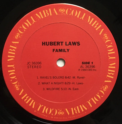 Hubert Laws : Family (LP, Album, Pit)