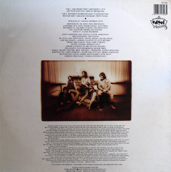 Mike Bloomfield / John Paul Hammond / Dr. John : Triumvirate (LP, Album)