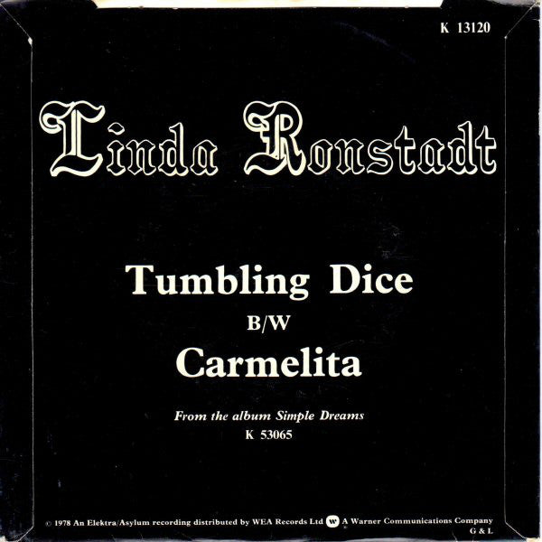 Linda Ronstadt : Tumbling Dice (7", Single)