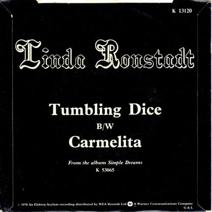 Linda Ronstadt : Tumbling Dice (7", Single)
