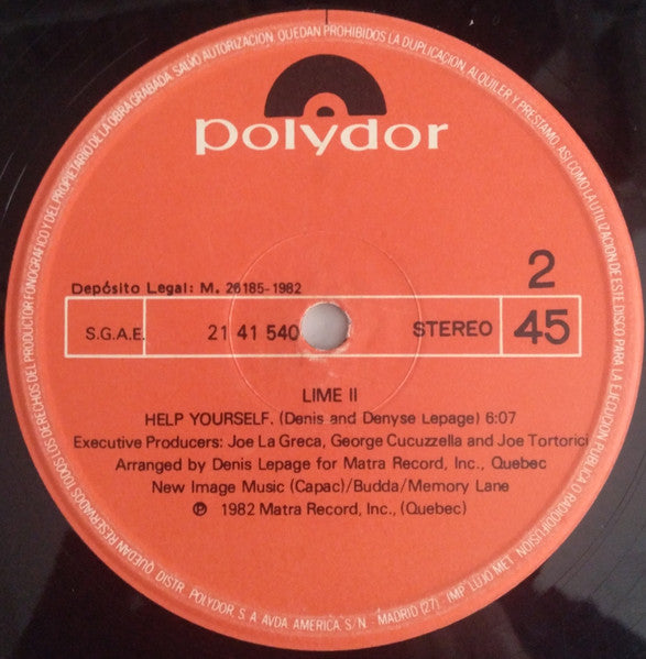 Lime (2) : Babe, We're Gonna Love Tonite (12")