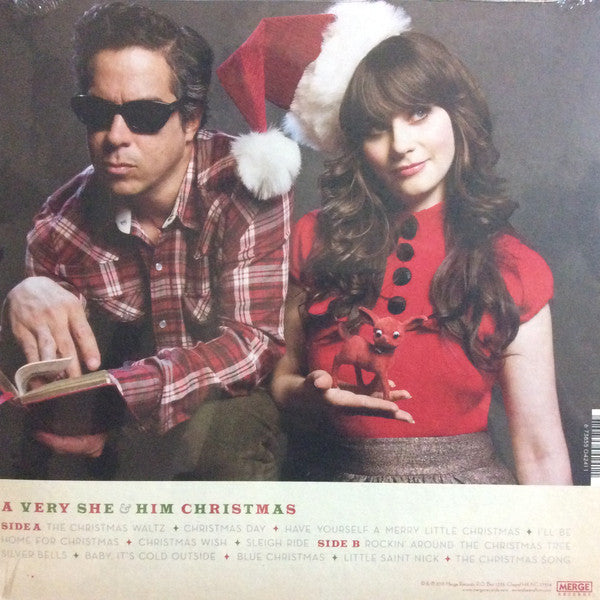 She & Him : A Very She & Him Christmas  (LP, Album, RE)